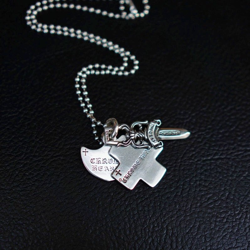 K.F.M 】Chrome Hearts 3 Trinkets Pendant 克羅心3墜子匕首十字錨項鍊