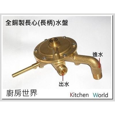 高雄 熱水器零件 全銅製長柄(長心)水盤 適用各廠牌熱水器 【KW廚房世界】