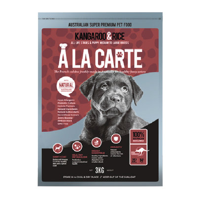 SNOW的家【訂購】A LA Carte 阿拉卡特-全齡犬 澳洲袋鼠肉羊肉低脂低敏 3kg (80371392