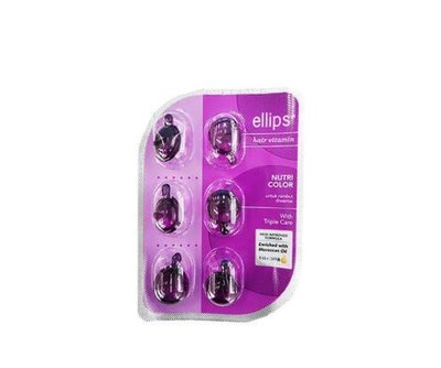 【ellips】維他命膠囊護髮油-三重護理/紫(1ml/顆)