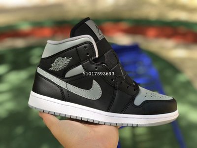 Air Jordan 1 Mid Shadow AJ1 黑灰小影子 百搭減震耐磨籃球鞋 BQ6472-007男鞋