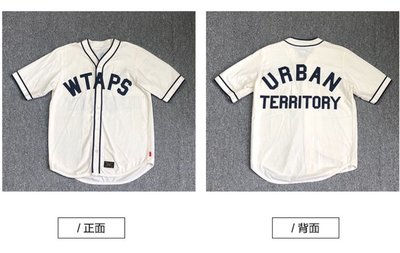 日本WTAPS新款19SS貼布刺繡白色短袖襯衫棒球外套夾克