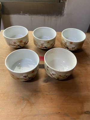 阿公的舊情人 早期 日式 台灣早期 梅花杯 茶杯 老茶杯 古董