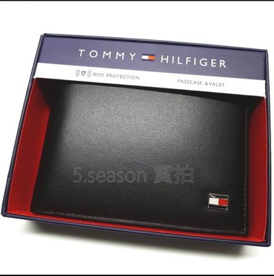 【TOMMY專櫃正品】美國 TOMMY HILIFGER 專櫃正品RFID防盜刷可拆證件套短皮夾禮盒
