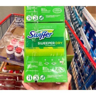 現貨熱銷-美國原裝Swiffer Sweeper拖把干巾靜電除塵紙吸塵布40片