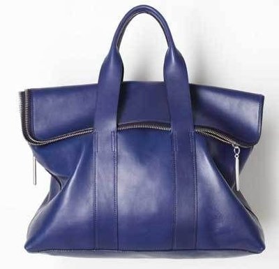 超值現貨出清】正品3.1 Phillip Lim 31 Hour Bag牛皮大款手提包海軍藍