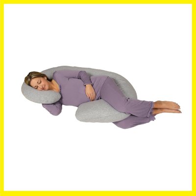 【清倉大拍賣 正品】美國代購 Snoogle Leachco 灰色 Gray 孕婦專用抱枕托腹枕 2400含運