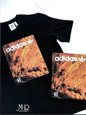 [MR.CH] Adidas ADVENTURE TEE 短袖 黑 印花 登山 休閒短T GD5988
