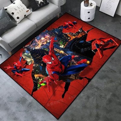 復仇者聯盟漫威超級英雄地毯鋼鐵俠美隊蜘蛛廚房床邊飄窗方形地墊