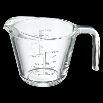 HARIO日本耐熱玻璃杯刻度量杯烘焙料理杯可微波加熱牛奶杯MJP