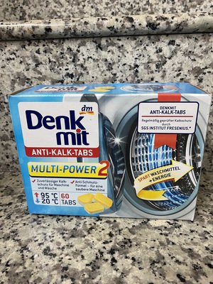 德國 dm Denkmit 洗衣機槽汙垢清潔錠 衣服保護錠(15g*60錠)/盒
