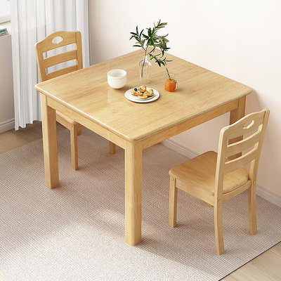 餐桌全實木餐桌椅組合現代簡約中式小戶型飯桌正方形家用加厚四方桌子