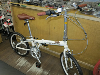 【冠鑫自行車】MINGREN 陽光 FX-1 20吋 SHIMANO 7速 鋁合金 折疊車 小摺 比馳綠 高雄