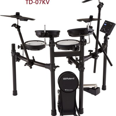 [魔立樂器] ROLAND TD-07KV電子鼓 全新發表上市 入門好選擇 高階品質 總代理保固 贈鼓椅 鼓棒
