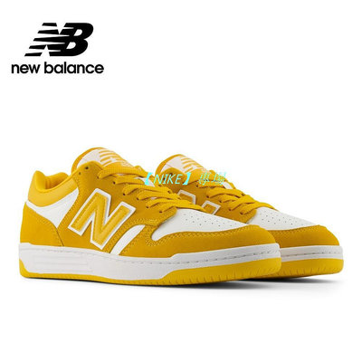【NIKE 專場】【New Balance】 NB 復古運動鞋_中性_黃色_BB480LWA-D楦 480