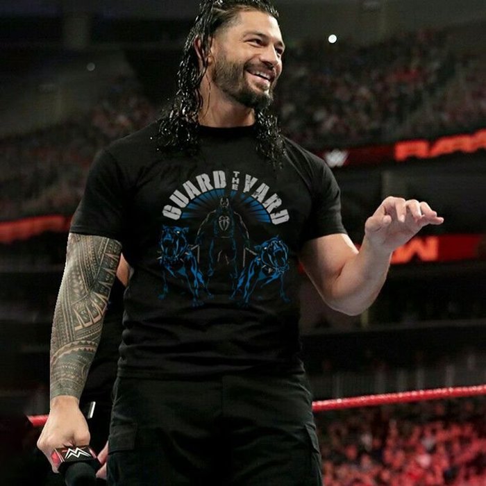 WWE Roman Reigns Guard The Yard Authentic T-Shirt 