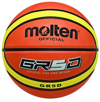 便宜運動器材MOLTEN GR5D 橡膠5號籃球  教學用球 耐用 奧運籃球指定廠牌  另販售多樣運動商品