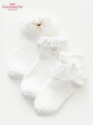 ✅嚴選✅caramella兒童襪子春秋薄款寶寶襪子棉質女童襪子中筒襪嬰兒棉襪 LJSH70391