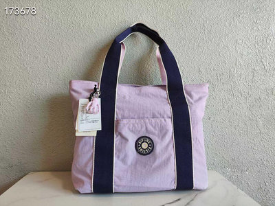 Kipling 猴子包 K28263 粉紫拼色 托特包 多夾層輕量手提包 肩背包 購物包 運動包 媽媽包 休閒 時尚 防水