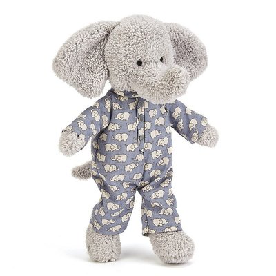 現貨 英國 JELLYCAT經典可愛大象 最精緻的絨毛玩偶 觸感超好 Bedtime Elephant 安撫玩偶 生日禮