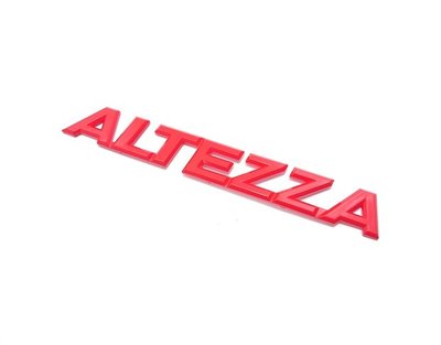 圓夢工廠 Lexus 改裝 ALTEZZA Altezza 車標 字標 標誌 特製紅 長17.8 * 2.4公分