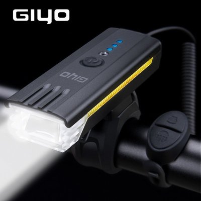GIYO 自行車前燈亮車燈USB充電騎行騎行用品防水車前燈運動裝備
