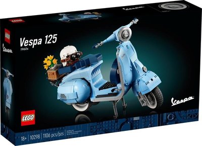 [ PS ] ❤️全新現貨 樂高 LEGO 10298 Creator Vespa 偉士牌 機車 盒況優 積木