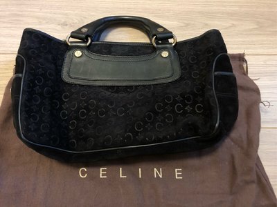 正品Celine麂皮 牛仔包 手提包