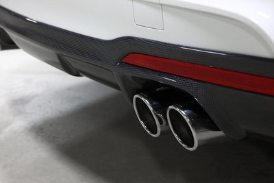 【YGAUTO】3D design BMW F30/F31 M-sport  用於 4 個尖端的後擴散器（320i 等）