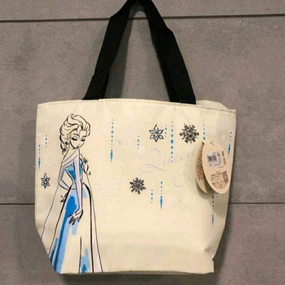 迪士尼冰雪奇緣艾莎保溫袋 購物袋 手提袋 便當袋 保冰袋 餐具袋《S號》 [現貨 售完不補]