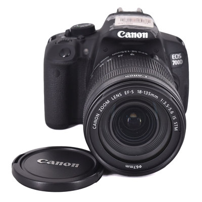 二手 CANON EOS700D+EFS18-135mm鏡頭-螢幕邊黑霧 090200000184 再生工場 01