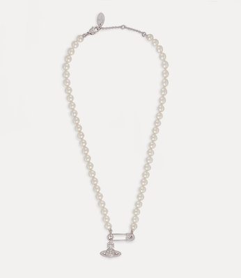 【現貨】海外代購 Vivienne Westwood薇薇安西太后土星 經典珍珠項鏈銀色