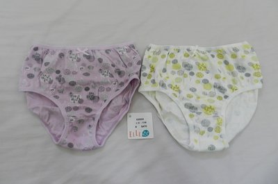 ELLE 女童三角褲(內有2件) (紫、白) 尺寸8號