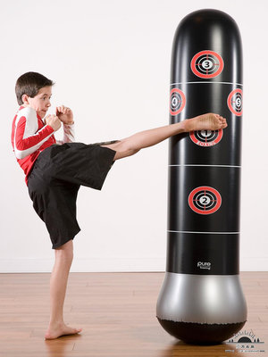 健身成人兒童不倒翁充氣沙袋鍛煉柔軟拳擊柱發泄立式打擊器材.