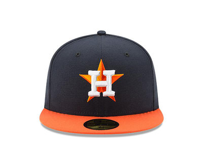 New Era x MLB Houston Astro AC-On Field Cap 休士頓太空人客場球員帽深藍橘色