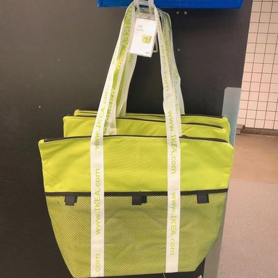 現貨熱銷-宜家IKEA凱斯卡 冰袋便攜式冷藏袋子野餐袋野餐袋保溫大號戶外~特價