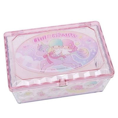 正版授權 日本 三麗鷗 KIKILALA 雙子星 小物收納盒 置物盒 飾品盒 化妝盒 桌上盒 掀蓋盒
