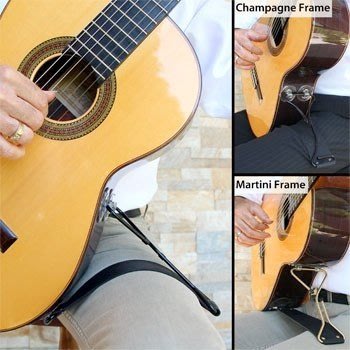 吉他支撐架 DE ORO 加拿大手工皮製 不鏽鋼 Classica 古典吉他 專用 腳托 - 【黃石樂器】