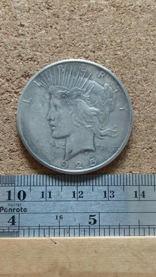 X234--1925美國和平老銀幣--7