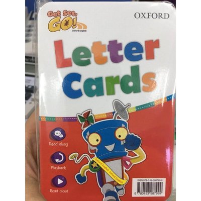 牛津 3-6歲幼兒英語 Get set go Letter Cards 字母卡片