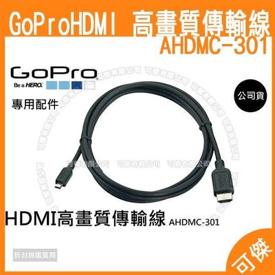 GoPro HDMI 高畫質傳輸線 AHDMC-301 Cable 原廠配件 公司貨 HERO3使用可傑