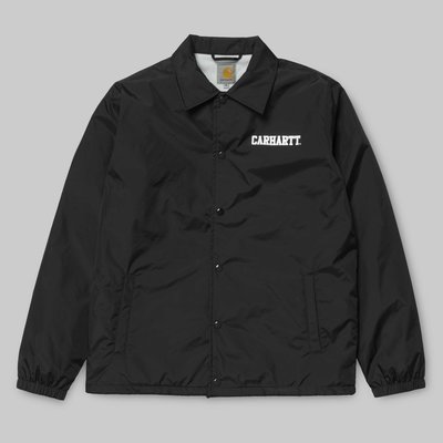 (預購商品) carhartt wip college 黑色 綠色 藍色 印花 LOGO 刷毛 防風 教練 外套 夾克