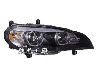 ☆☆☆強尼工廠☆☆☆全新寶馬 BMW X5 E70 08-10 黑框 LED光圈 投射大燈 AFS HID對應