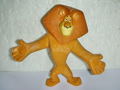 S1.(企業寶寶公仔娃娃)少見會發聲2008年麥當勞發行馬達加斯加-愛力獅獅子公仔值得收藏!