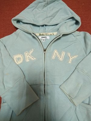 DKNY粉藍外套2歲