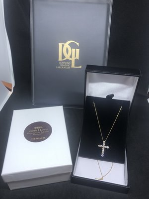 [ K&K 超優惠 1克拉] DGL證書 1.00ct 18K黃金 鑽石 十字架 項鍊