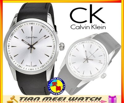 【全新原廠CK】【天美鐘錶店家直營】【下殺↘超低價有保固】CK Calvin Klein大錶徑皮帶男錶 K5A311C6