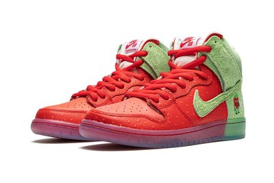 【S.M.P】Nike SB Dunk High Strawberry Cough 紅綠 咳嗽草莓 CW7093-600
