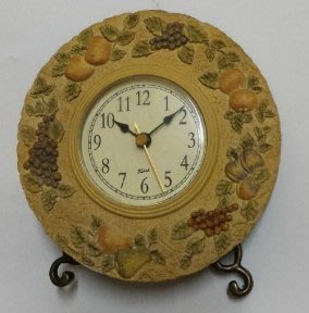 【Timezone Shop】古典水果雕刻 桌鐘/時鐘/桌上鐘/clock/桌鐘 超靜音機芯