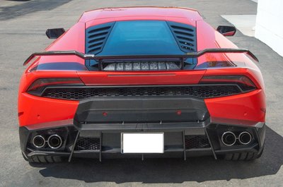 【耀天國際】Lamborghini LP610 LP580 Huracan M款 抽真空碳纖維 尾翼